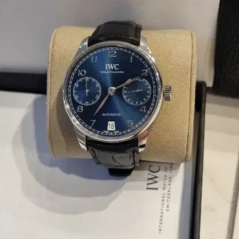 [29년보증풀구성]IWC 블루 부엉이/세븐데이즈 IW500710