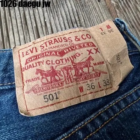 35/33-501 LEVISTRAUSS&CO PANTS 리바이스 청바지